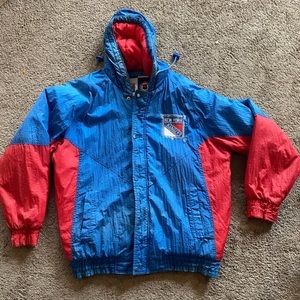 Vintage New York Rangers Winter Jacket Coat
